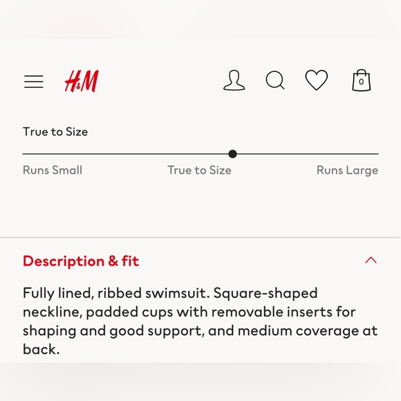 H&M black ribbed swim - Picture 3 of 6